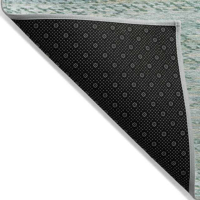 Addison Chantille ACN2150 Stripes Machine Made Transitional Aqua Rug