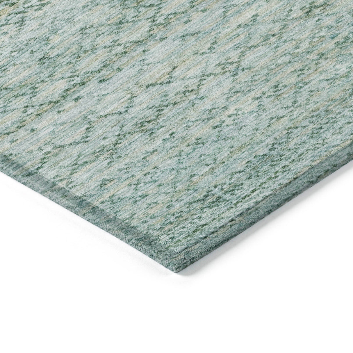 Addison Chantille ACN2150 Stripes Machine Made Transitional Aqua Rug