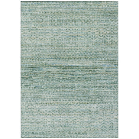 Addison Chantille ACN2150 Stripes Machine Made Transitional Aqua Rug