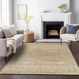Addison Chantille ACN2150 Stripes Machine Made Transitional Beige Rug