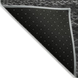 Addison Chantille ACN2150 Stripes Machine Made Transitional Charcoal Rug
