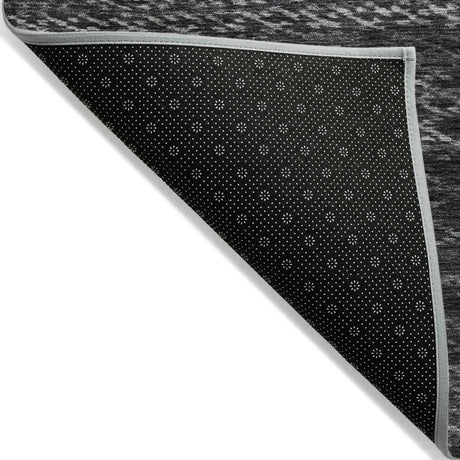 Addison Chantille ACN2150 Stripes Machine Made Transitional Charcoal Rug