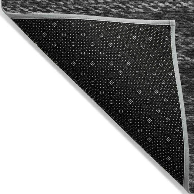 Addison Chantille ACN2150 Stripes Machine Made Transitional Charcoal Rug