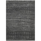 Addison Chantille ACN2150 Stripes Machine Made Transitional Charcoal Rug