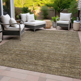 Addison Chantille ACN2150 Stripes Machine Made Transitional Chocolate Rug