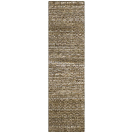 Addison Chantille ACN2150 Stripes Machine Made Transitional Chocolate Rug