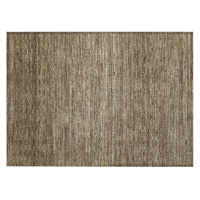 Addison Chantille ACN2150 Stripes Machine Made Transitional Chocolate Rug