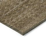 Addison Chantille ACN2150 Stripes Machine Made Transitional Chocolate Rug