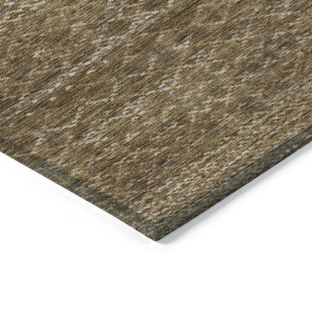 Addison Chantille ACN2150 Stripes Machine Made Transitional Chocolate Rug