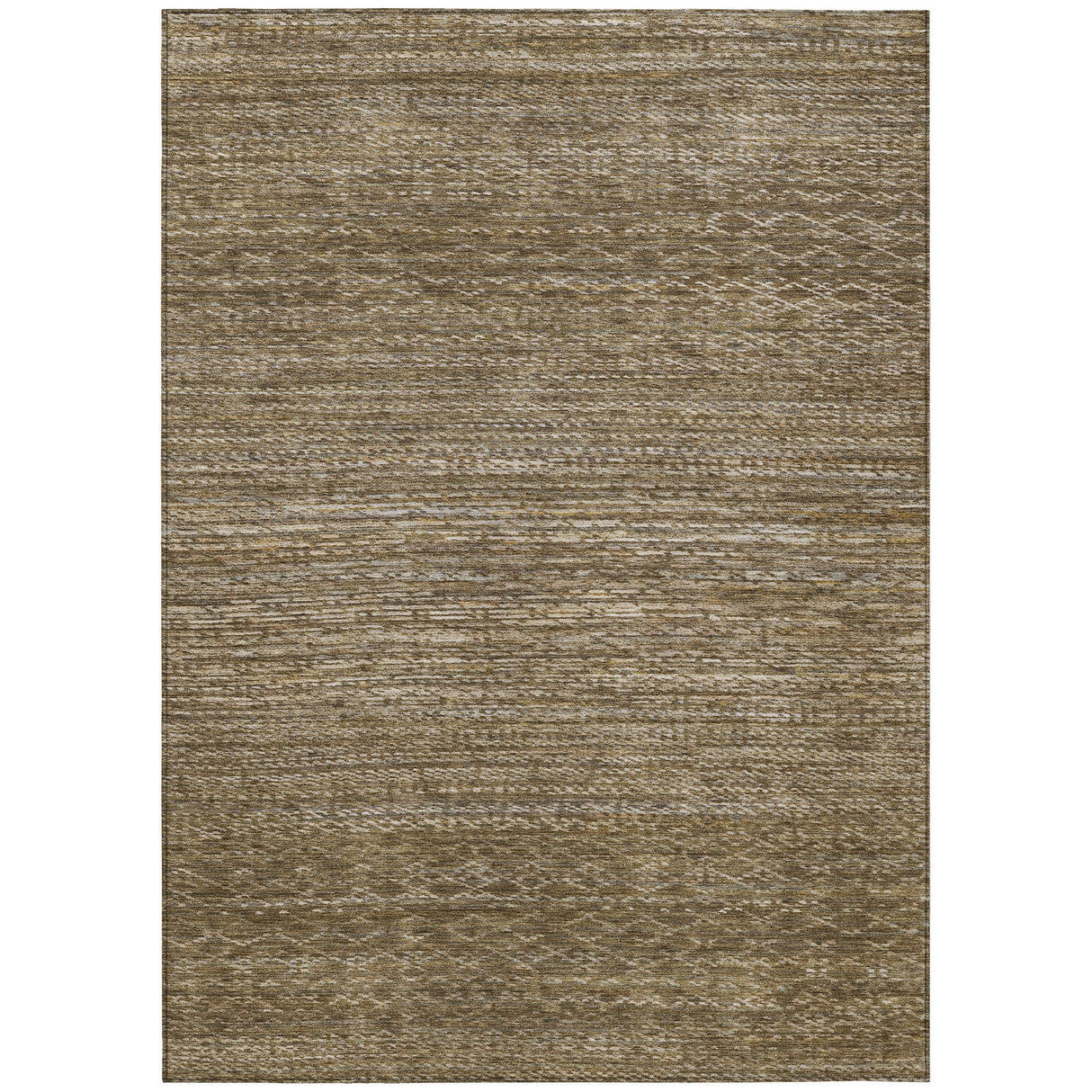 Addison Chantille ACN2150 Stripes Machine Made Transitional Chocolate Rug