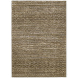 Addison Chantille ACN2150 Stripes Machine Made Transitional Chocolate Rug
