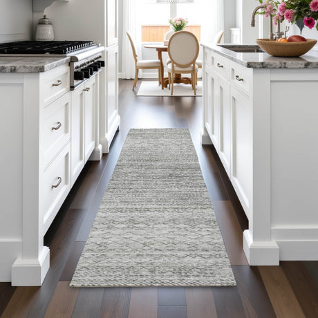 Addison Chantille ACN2150 Stripes Machine Made Transitional Gray Rug