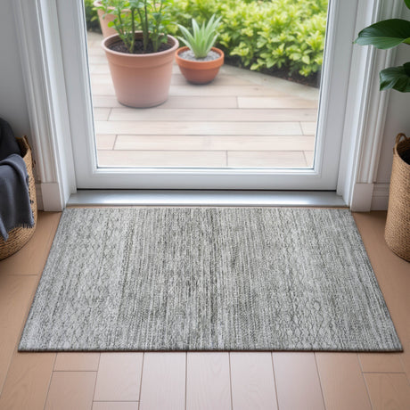 Addison Chantille ACN2150 Stripes Machine Made Transitional Gray Rug
