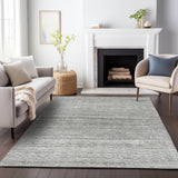 Addison Chantille ACN2150 Stripes Machine Made Transitional Gray Rug