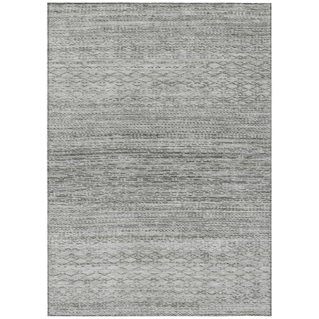 Addison Chantille ACN2150 Stripes Machine Made Transitional Gray Rug