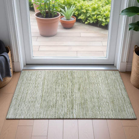 Addison Chantille ACN2150 Stripes Machine Made Transitional Sage Rug