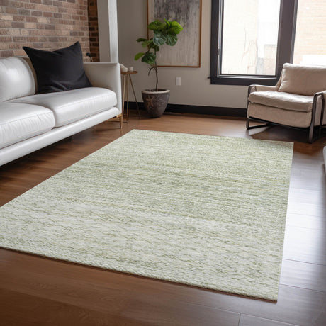 Addison Chantille ACN2150 Stripes Machine Made Transitional Sage Rug