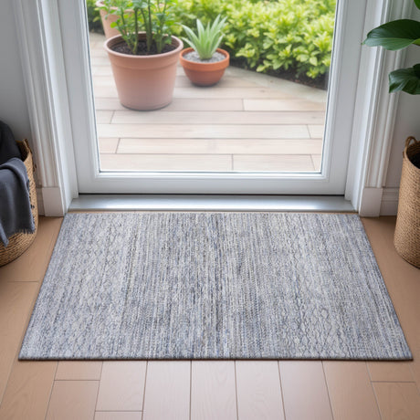 Addison Chantille ACN2150 Stripes Machine Made Transitional Sky Rug