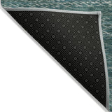 Addison Chantille ACN2150 Stripes Machine Made Transitional Teal Rug