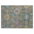 Addison Chantille ACN2151 Medallions Machine Made Traditional Aloe Rug