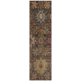 Addison Chantille ACN2151 Medallions Machine Made Traditional Chocolate Rug