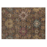 Addison Chantille ACN2151 Medallions Machine Made Traditional Chocolate Rug