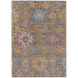 Addison Chantille ACN2151 Medallions Machine Made Traditional Mocha Rug