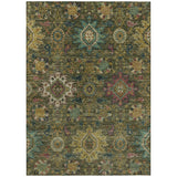 Addison Chantille ACN2151 Medallions Machine Made Traditional Olive Rug
