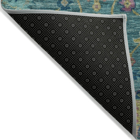 Addison Chantille ACN2151 Medallions Machine Made Traditional Teal Rug