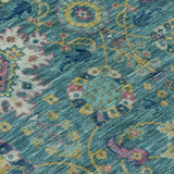 Addison Chantille ACN2151 Medallions Machine Made Traditional Teal Rug