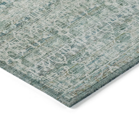 Addison Chantille ACN2152 Stripes Machine Made Transitional Teal Rug