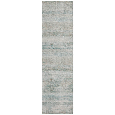 Addison Chantille ACN2154 Stripes Machine Made Transitional Aqua Rug