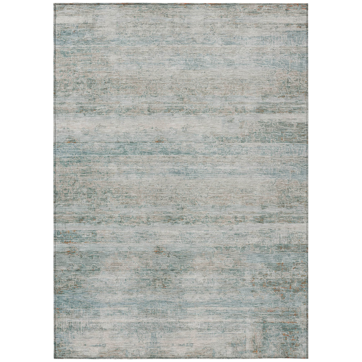 Addison Chantille ACN2154 Stripes Machine Made Transitional Aqua Rug