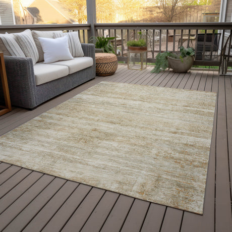 Addison Chantille ACN2154 Stripes Machine Made Transitional Brown Rug