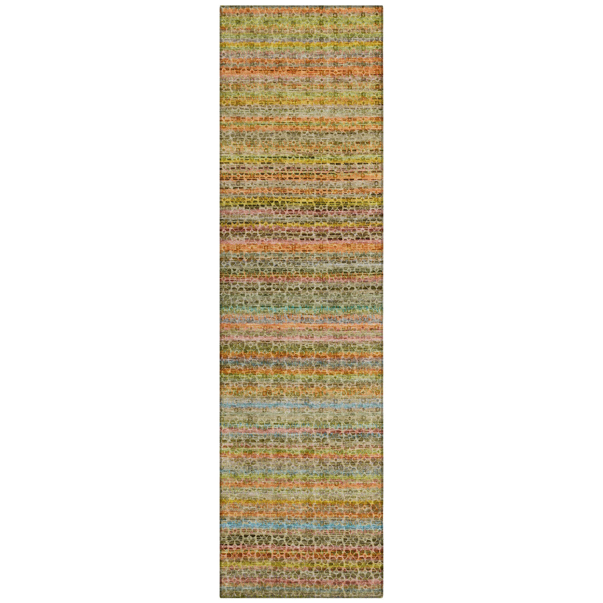 Addison Chantille ACN2155 Stripes Machine Made Transitional Coral Rug