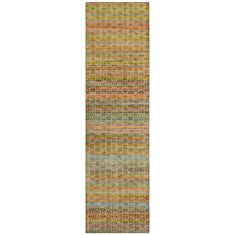 Addison Chantille ACN2155 Stripes Machine Made Transitional Coral Rug