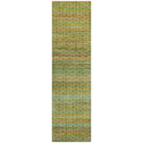 Addison Chantille ACN2155 Stripes Machine Made Transitional Green Rug