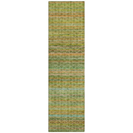 Addison Chantille ACN2155 Stripes Machine Made Transitional Green Rug