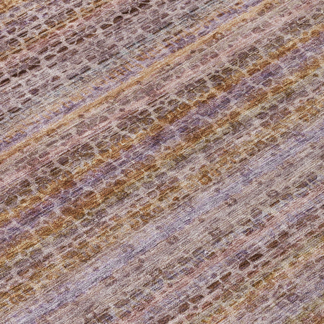 Addison Chantille ACN2155 Stripes Machine Made Transitional Khaki Rug