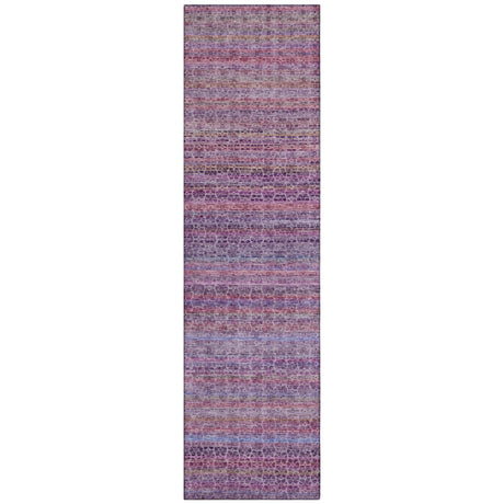 Addison Chantille ACN2155 Stripes Machine Made Transitional Purple Rug