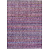 Addison Chantille ACN2155 Stripes Machine Made Transitional Purple Rug