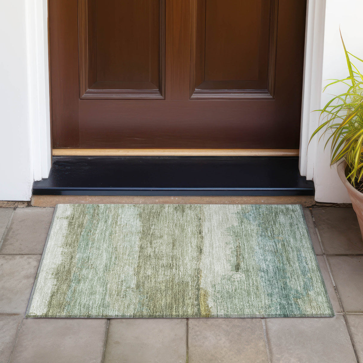 Addison Chantille ACN2156 Modern Machine Made Transitional Green Rug