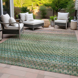 Addison Chantille ACN2158 Abstract Machine Made Transitional Aloe Rug