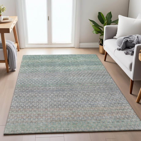 Addison Chantille ACN2158 Abstract Machine Made Transitional Beige Rug