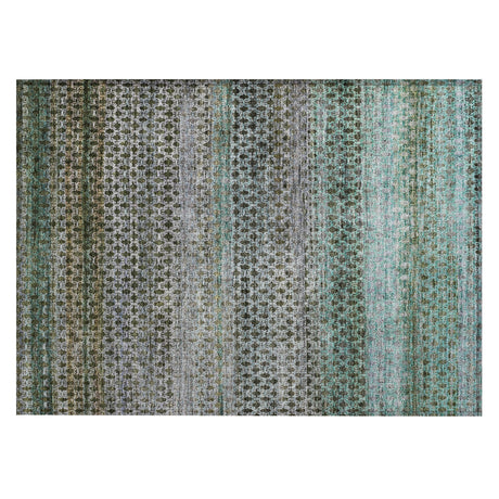 Addison Chantille ACN2158 Abstract Machine Made Transitional Green Rug