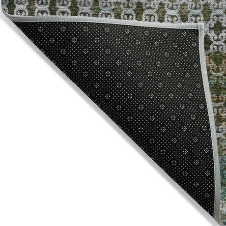 Addison Chantille ACN2158 Abstract Machine Made Transitional Green Rug