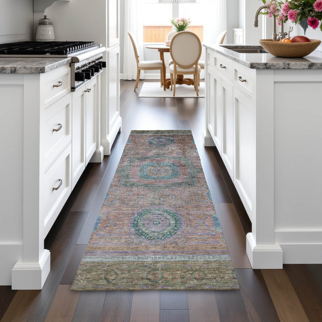 Addison Chantille ACN2159 Global Machine Made Traditional Copper Rug