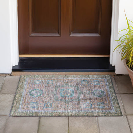 Addison Chantille ACN2159 Global Machine Made Traditional Copper Rug