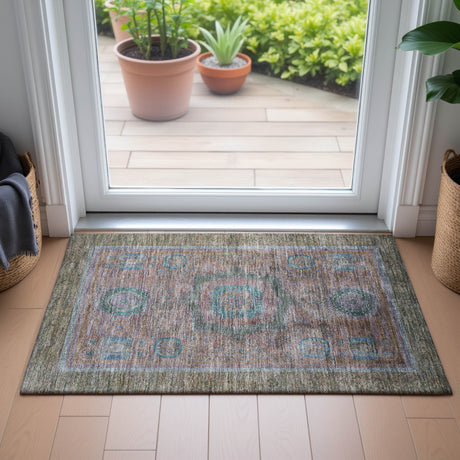 Addison Chantille ACN2159 Global Machine Made Traditional Copper Rug