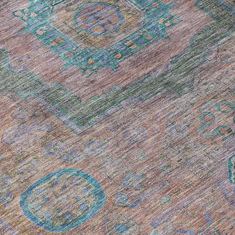 Addison Chantille ACN2159 Global Machine Made Traditional Copper Rug
